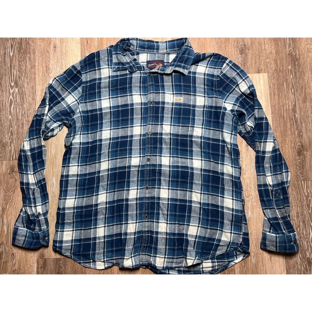 Us Polo Assn. Denim Co Blue Flannel Button Up 2xl